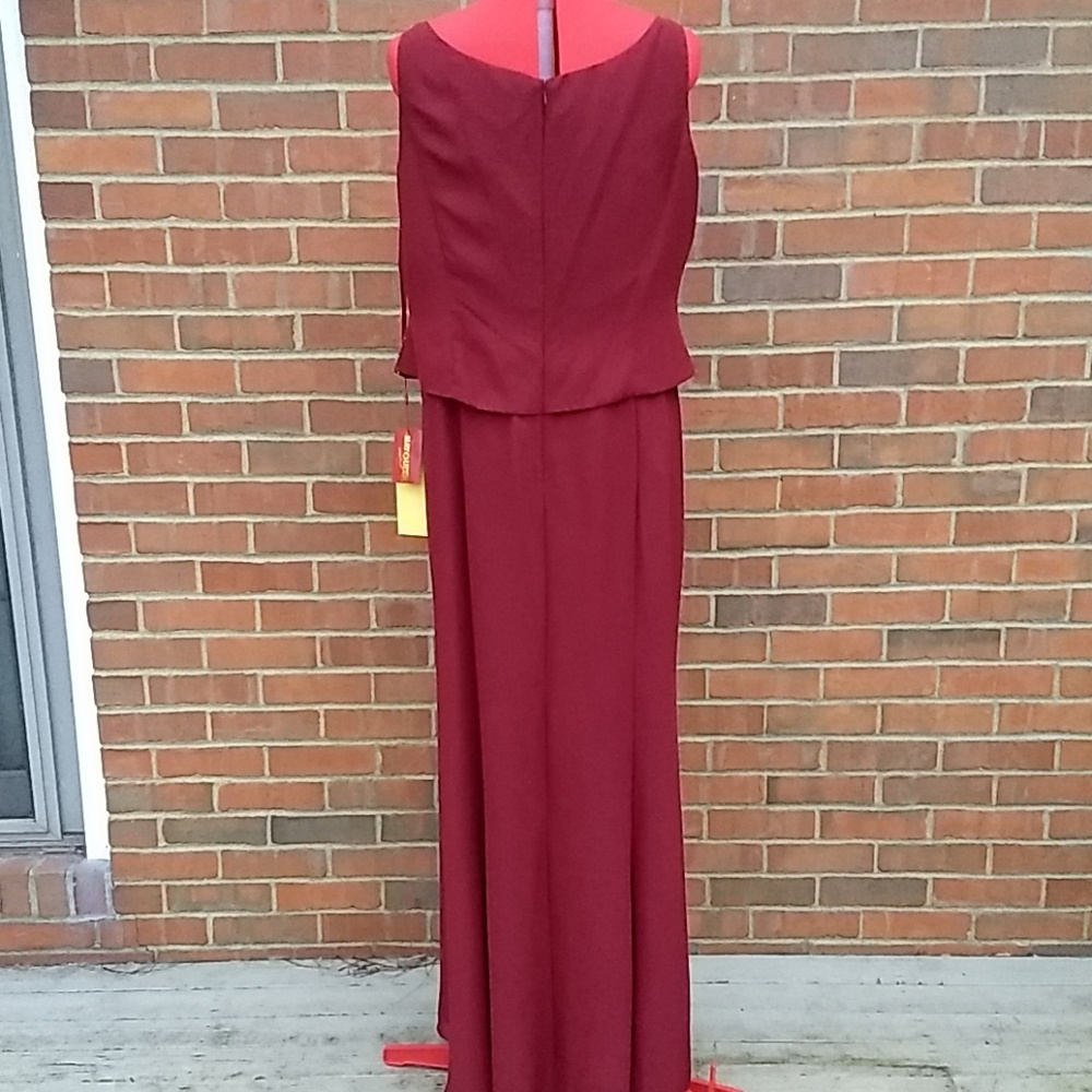 NWT 3XL May Queen faux 2pc chiffon dress w jacket - Picture 4 of 7